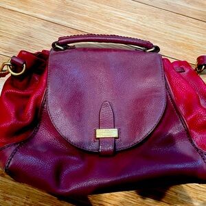 Red/cabaret Marc Jacobs bag.